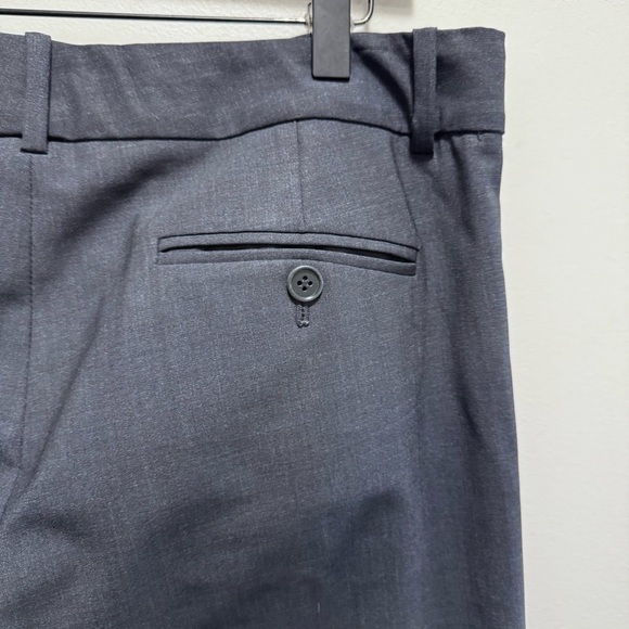 Theory Blue Wool Flare Trouser Pants Size 10 - Picture 9 of 13